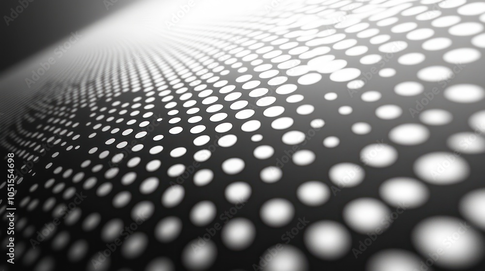 Abstract Black and White Circular Pattern Abstract Black and White Circular Pattern