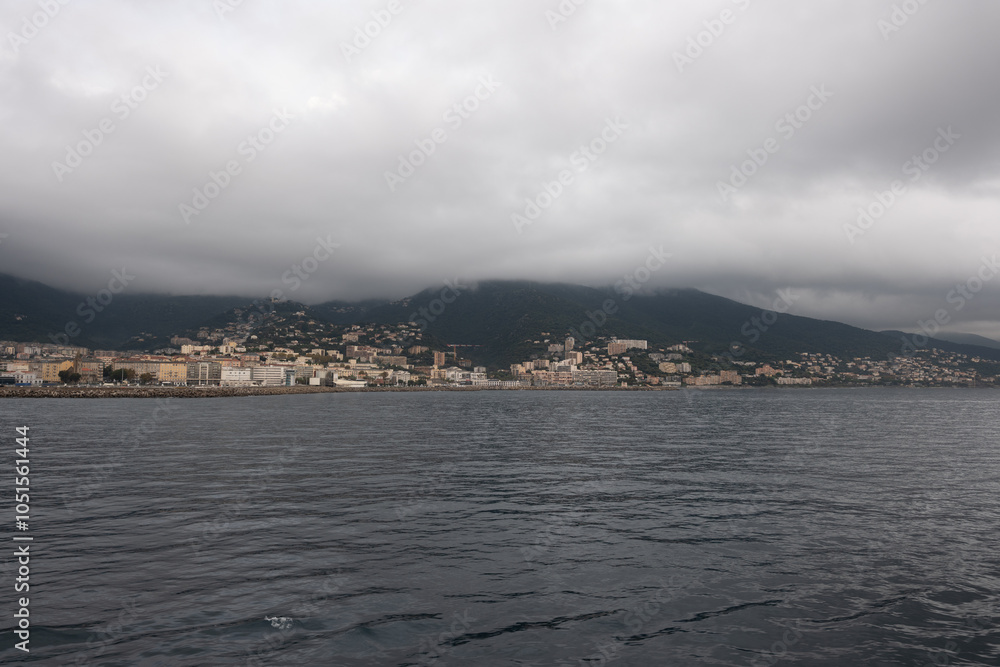 Fototapeta premium storm clouds over the city