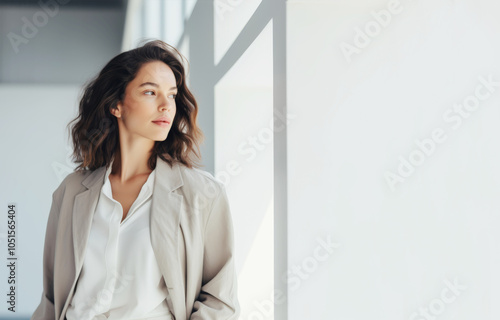 The businesswoman with glasses and a bun Free Download The businesswoman with glasses and a bun - GFXLoad