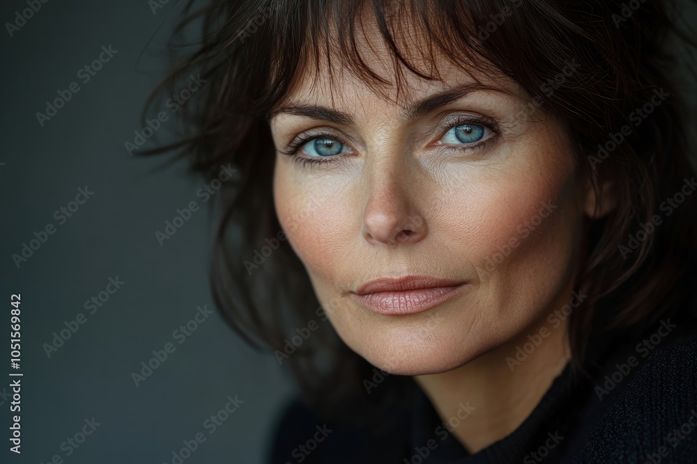 Mature woman looking serious, Generative AI Mature woman looking serious, Generative AI