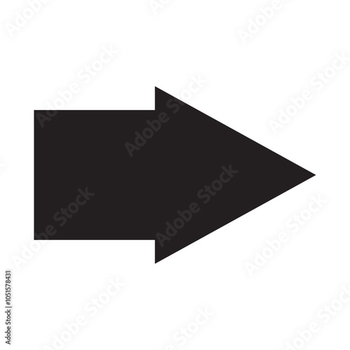 Arrow icon. flat style Arrow symbol. simple Arrow icon on a white background.