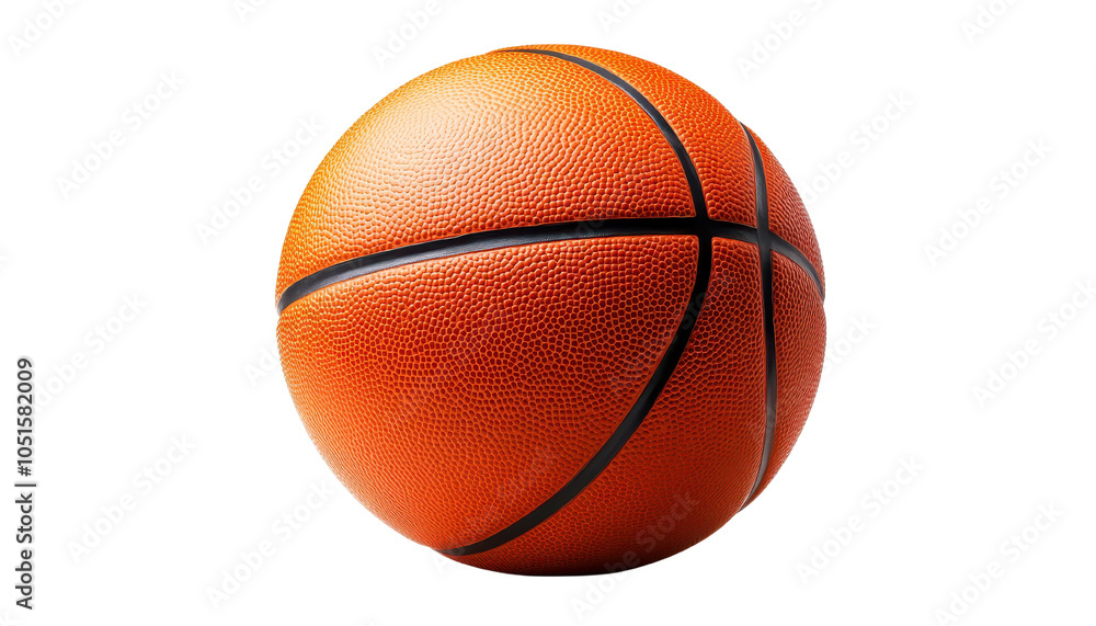 Fototapeta premium Basketball on transparent background.