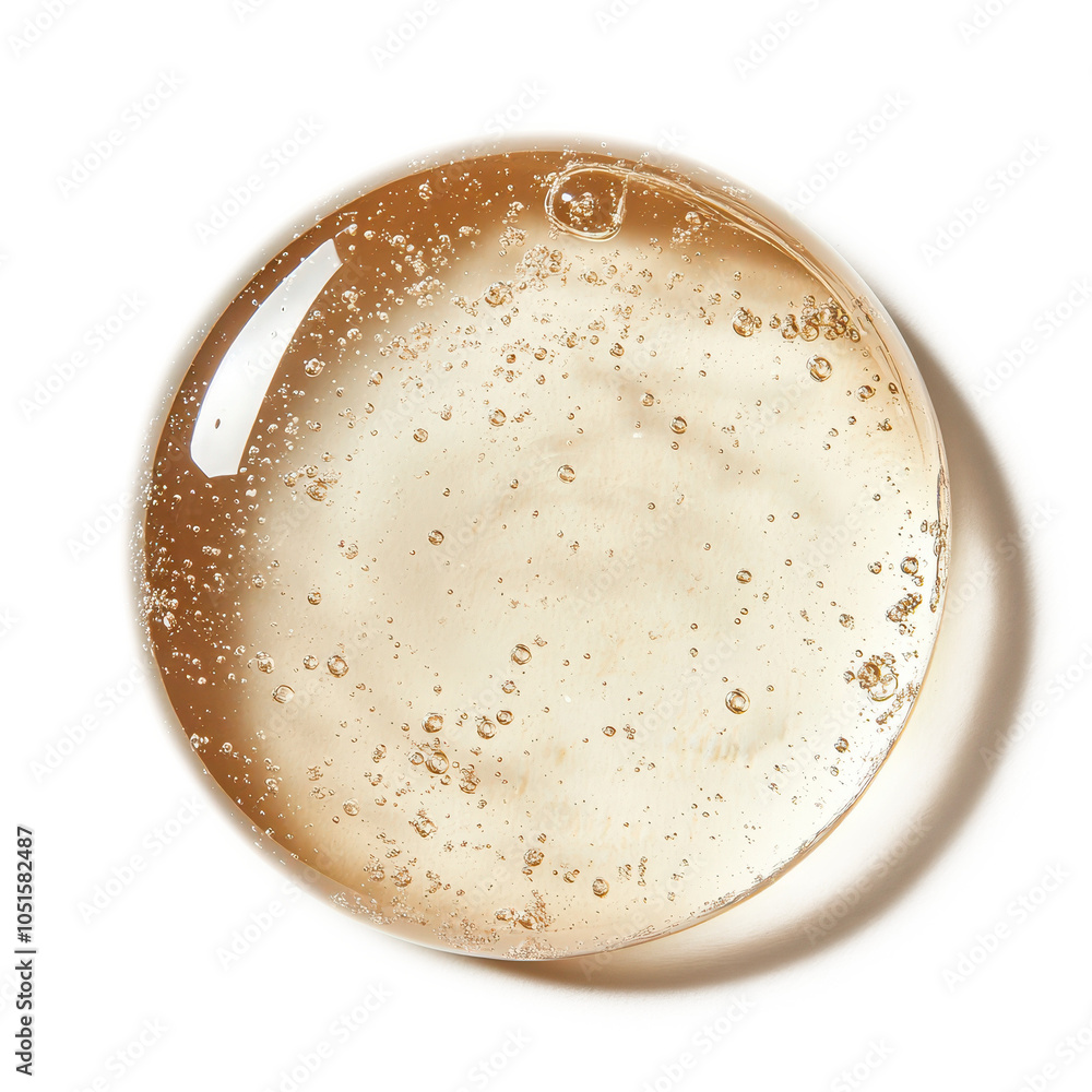 Close Up of Transparent Gel with Bubbles