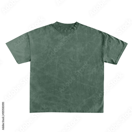 Mens Heavy Oversized Acid Wash T Shirt, t-shirt template, basic plain stone wash on white