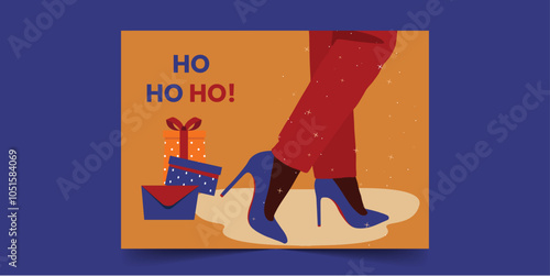 Ho ho ho Christmas card