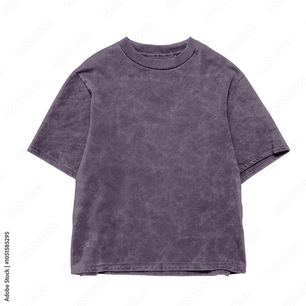 Mens Heavy Oversized Acid Wash T Shirt, t-shirt template, basic plain stone wash on white