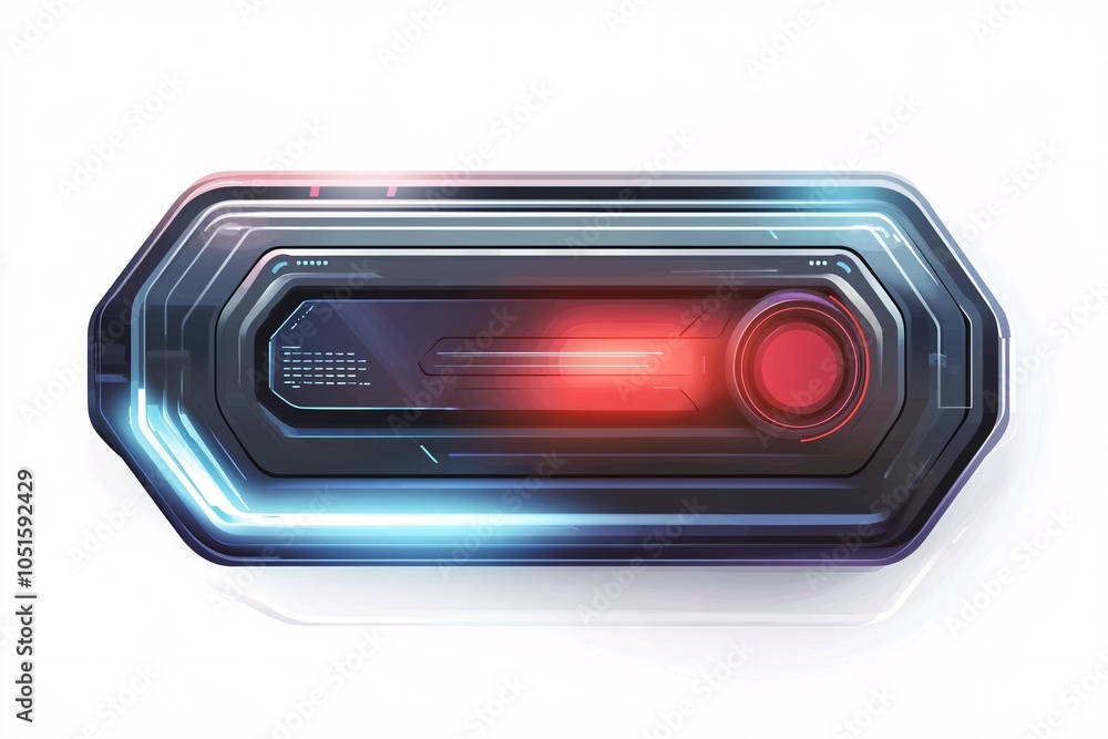Sleek, futuristic toggle switch design isolated on a white background, highlighting cutting-edge technology and innovation. Sleek, futuristic toggle switch design isolated on a white background, highlighting cutting-edge technology and innovation.