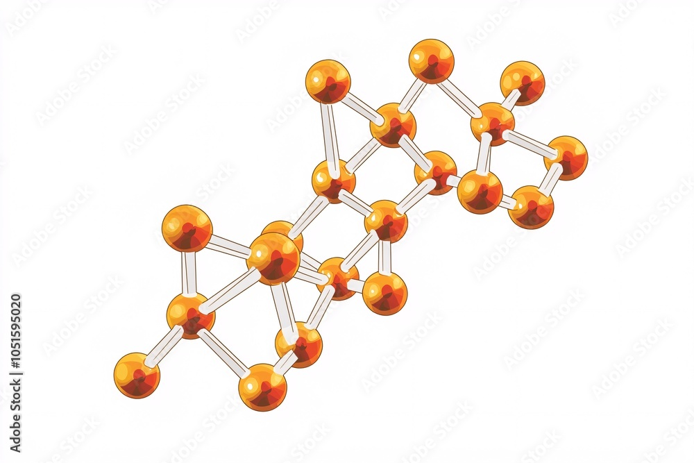 Obraz premium illustration of penicillin's molecular structure with detailed atoms and bonds on a white background, perfect for educational purposes.