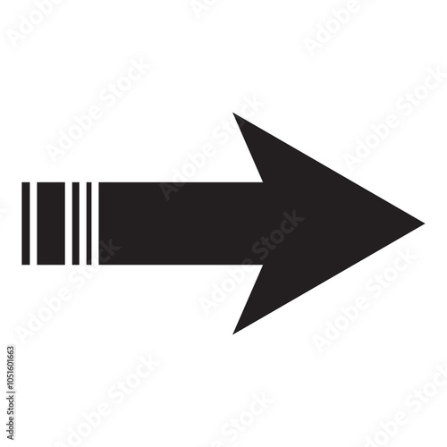 Arrow icon. flat style Arrow symbol. simple Arrow icon on a white background.