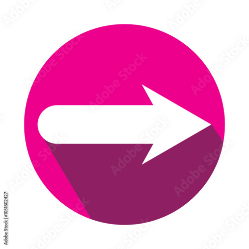 Arrow icon. flat style Arrow symbol. simple Arrow icon on a white background.