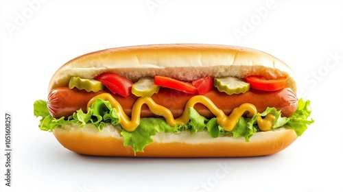 Hot dog isolated on background