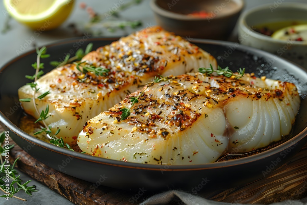 Grilled Cod Fillets with Herbs and Spices for a Delicious Culinary Experience Grilled Cod Fillets with Herbs and Spices for a Delicious Culinary Experience