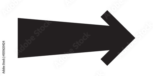 Arrow icon. flat style Arrow symbol. simple Arrow icon on a white background.