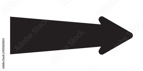 Arrow icon. flat style Arrow symbol. simple Arrow icon on a white background.