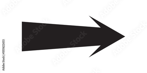 Arrow icon. flat style Arrow symbol. simple Arrow icon on a white background.