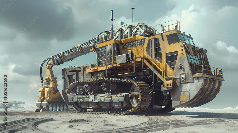Giant Earthmoving Equipment in Harsh Environment Giant Earthmoving Equipment in Harsh Environment