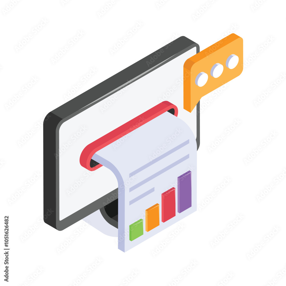 Grab this amazing icon of financial report in modern style Grab this amazing icon of financial report in modern style