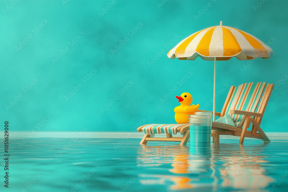 Fototapeta premium Sunny Day by the Poolside