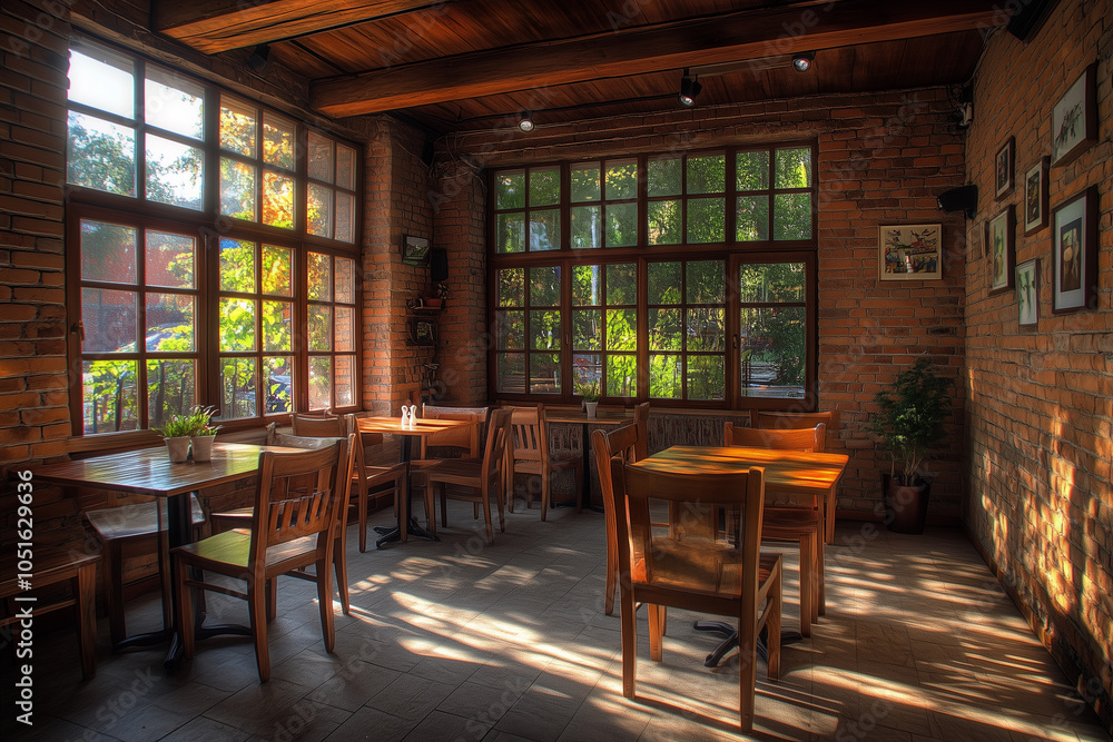 Cozy Rustic Cafe Interior Cozy Rustic Cafe Interior