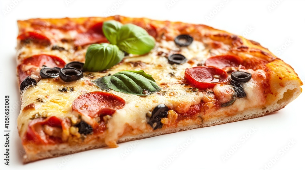 pizza slice on white background pizza slice on white background