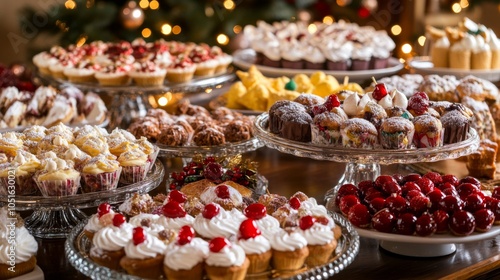 Festive Assorted Holiday Treats on a Cozy Table