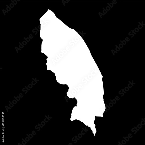Terengganu state map, administrative division of Malaysia. Vector illustration.