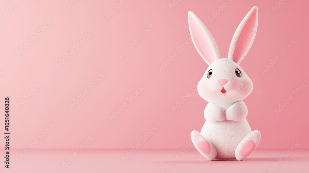 Obraz premium 3d cartoon rabbit