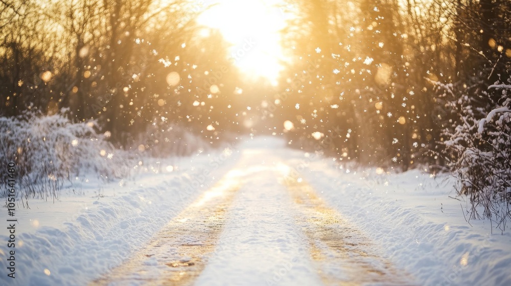 Cheerful Wonderland with Bright Rustic Background Cheerful Wonderland with Bright Rustic Background