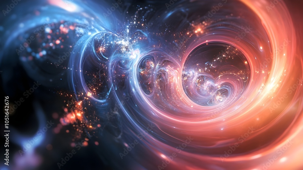 Obraz premium Mystical Flow of Energy and the Universe