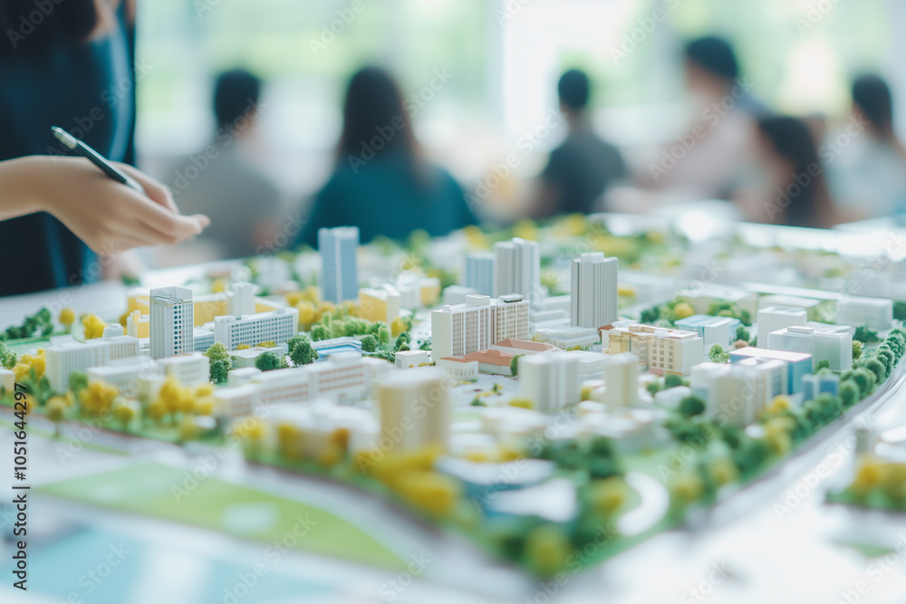 Obraz premium Urban Planning Model and Design