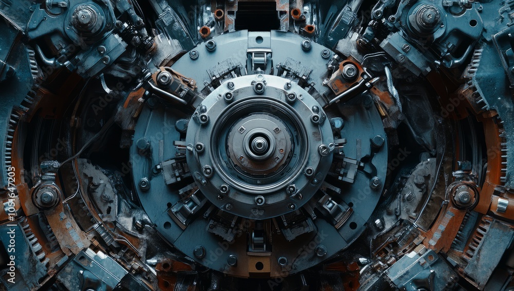 Detailed monochrome image showcasing the complexity of car engine components Detailed monochrome image showcasing the complexity of car engine components