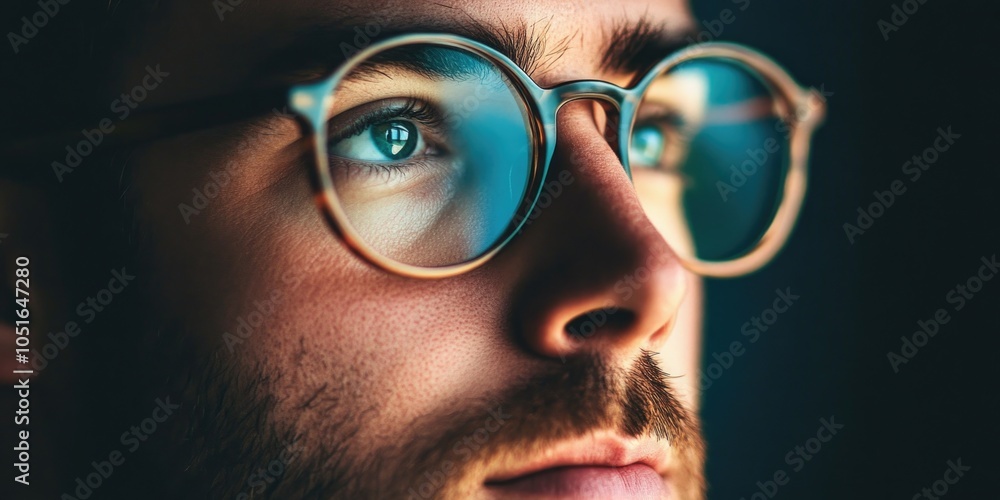 Man with glasses Man with glasses