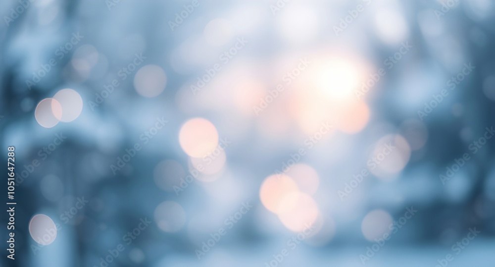 Obraz premium Abstract bokeh blurred winter background 