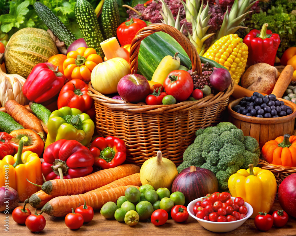 Seasonal fruits and vegetables delicious Seasonal fruits and vegetables delicious