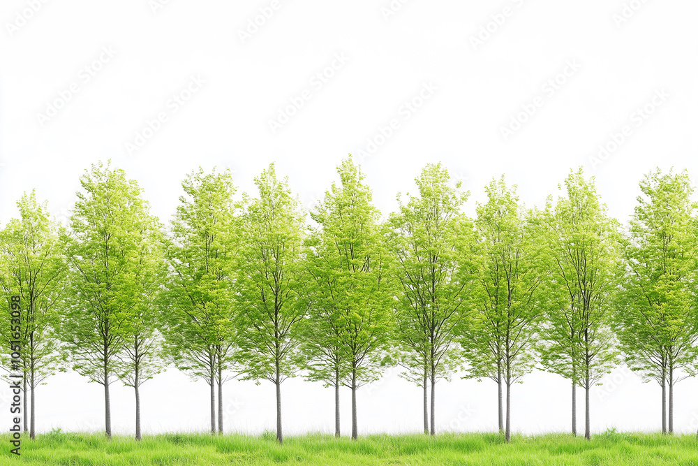 Obraz premium Lush Green Trees in Nature