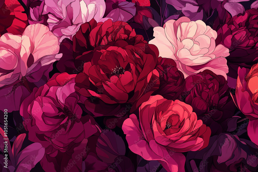 Vibrant Floral Display in Bloom Vibrant Floral Display in Bloom
