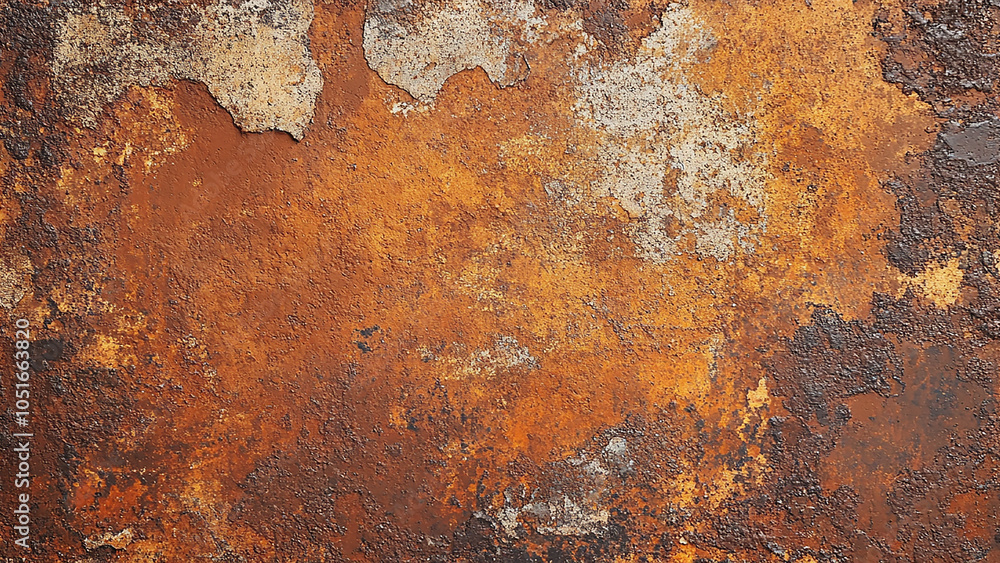 Fototapeta premium Warm rust-colored canvas with a coarse, rugged surface