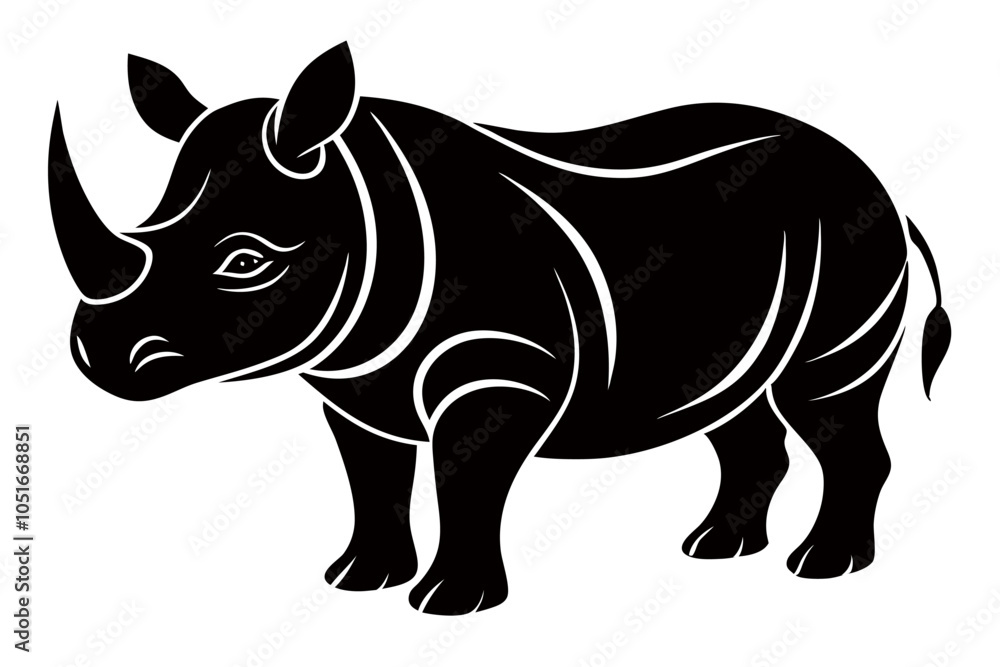 Fototapeta premium Creative animal line art vector design with white background