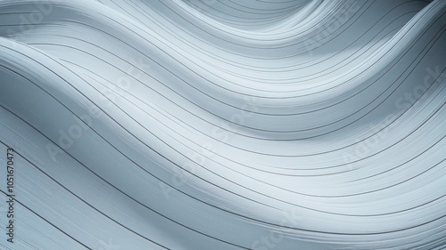 Abstract wave pattern in soft blue tones against a smooth textured background.