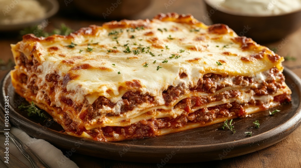 a slice of lasagna a slice of lasagna