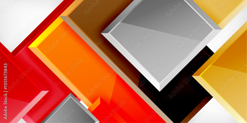 Glass toy style square shapes abstract design. Vector Illustration For Wallpaper, Banner, Background, Card, Book Illustration, landing page Glass toy style square shapes abstract design. Vector Illustration For Wallpaper, Banner, Background, Card, Book Illustration, landing page
