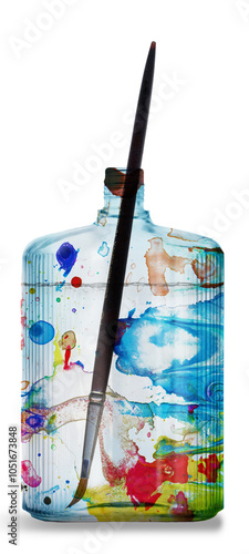 FLASCHE AQUARELL #251103H.1A photo