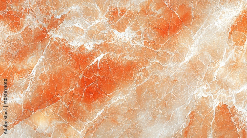 A close-up view of an orange and white marbled surface, showcasing natural stone patterns. A close-up view of an orange and white marbled surface, showcasing natural stone patterns.