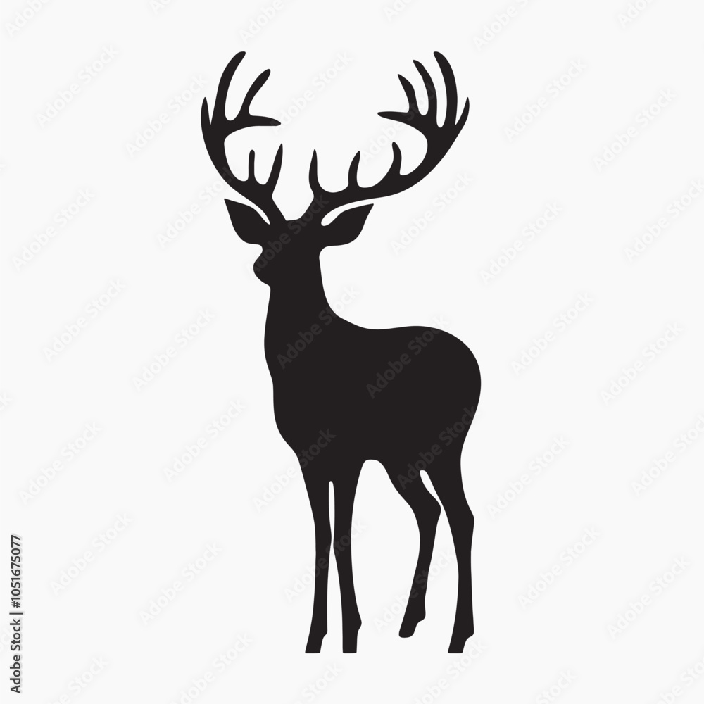 Obraz premium Elegant deer silhouette design