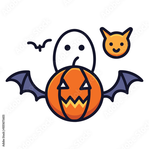 Spooky Halloween Vector Designs: Creepy Creatures and Festive Fun