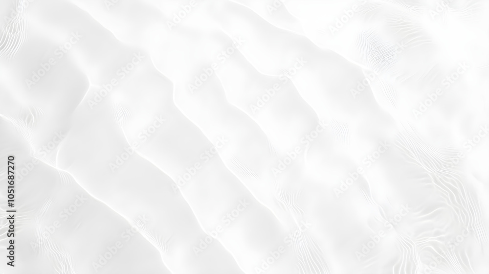 Minimalist white sand texture with soft ripples creating a serene and calming effect inviting relaxation and mindfulness Minimalist white sand texture with soft ripples creating a serene and calming effect inviting relaxation and mindfulness