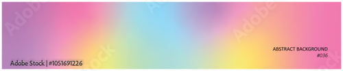 Abstract elegant banner background with colorful gradient and empty space for trendy, modern, energetic design