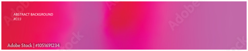 Abstract wide banner background with vivid pink and purple gradient mesh on empty space for modern graphic design