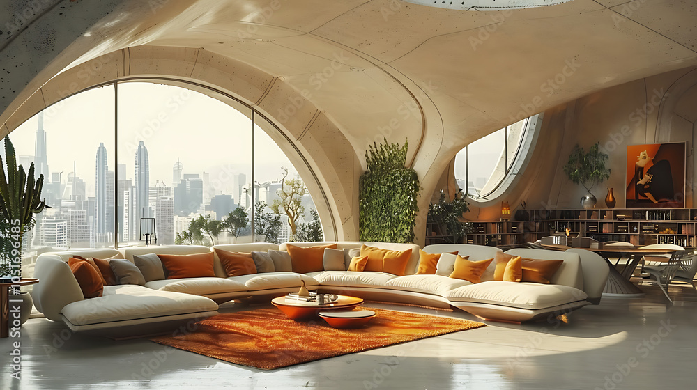 Fototapeta premium futuristic interior design