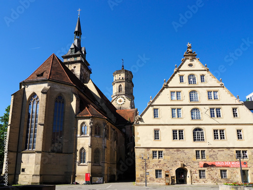 The Stiftskirche and Fruchtkasten Building, Stuttgart, Baden-Wurttemberg, Germany, Europe photo